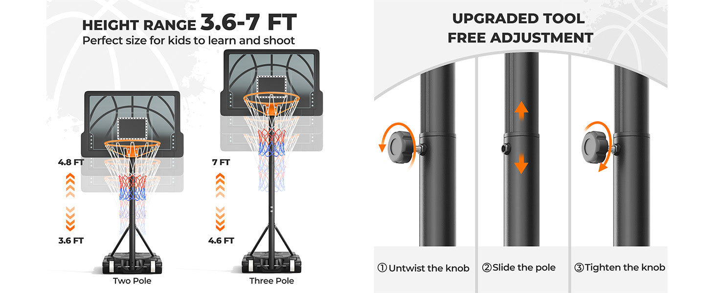 Yohood Kids Basketball Hoop X017F