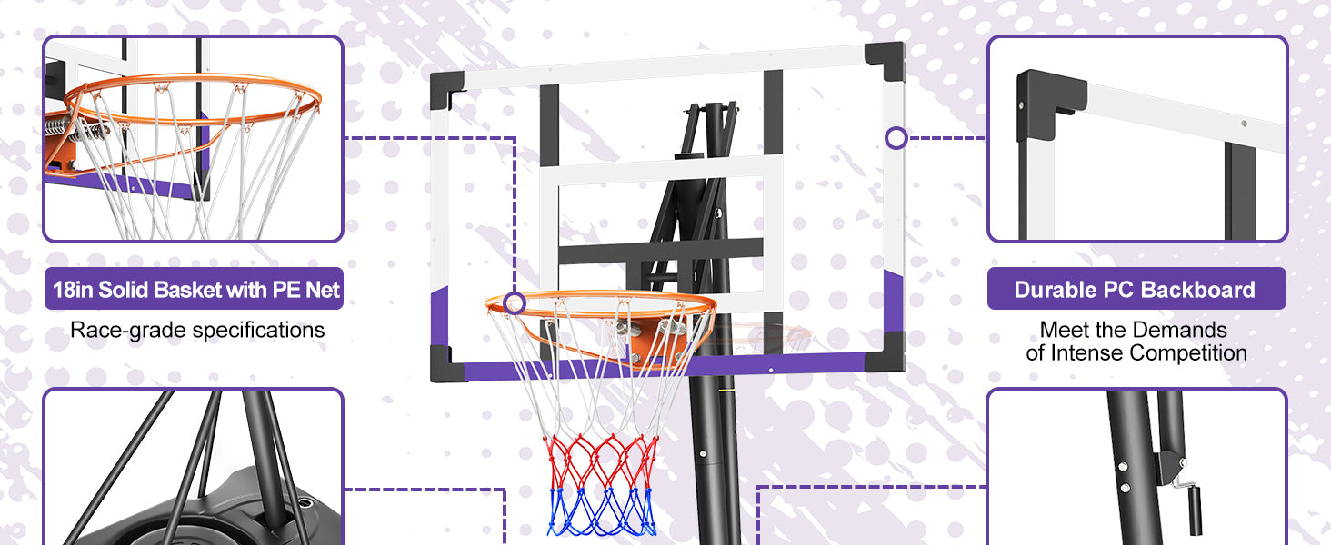 Yohood Outdoor Basketball Hoop LX-020L