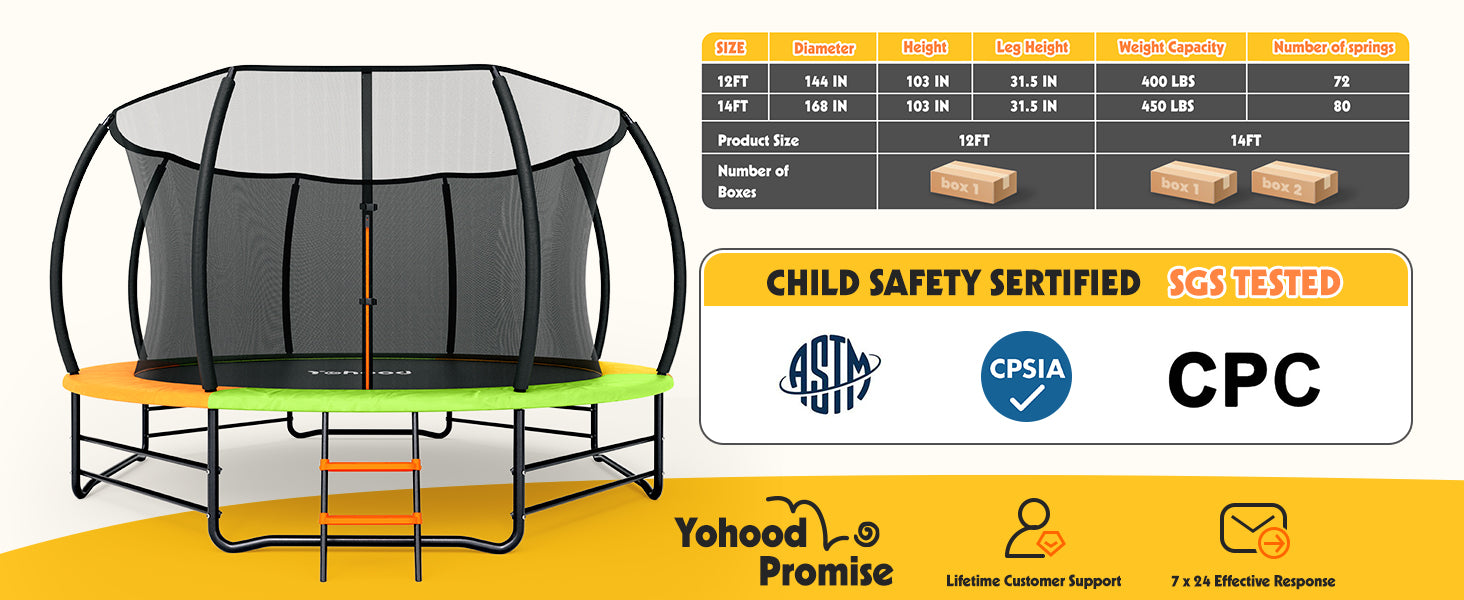 Yohood Outdoor Trampoline