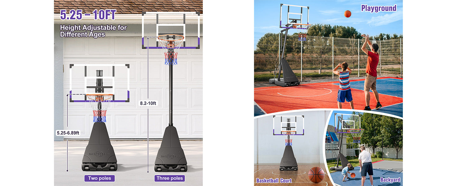 Yohood Outdoor Basketball Hoop LX-020L