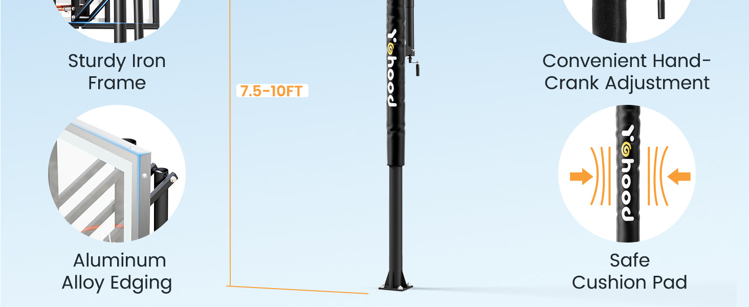 Yohood In Ground Basketball Hoop S210D