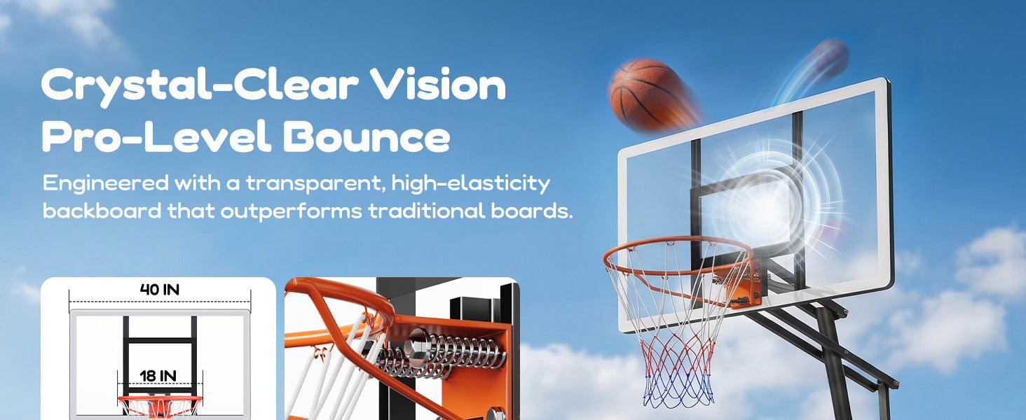 Yohood Out Door Basketball Hoop X038-18XL