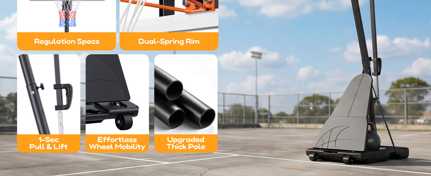 Yohood Out Door Basketball Hoop X038-18XL