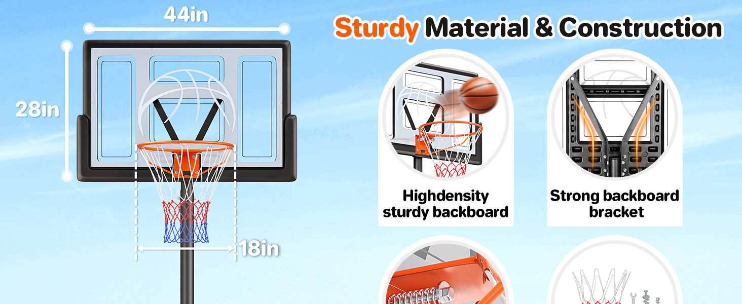 Yohood Outdoor  Basketball Hoop M021A-3