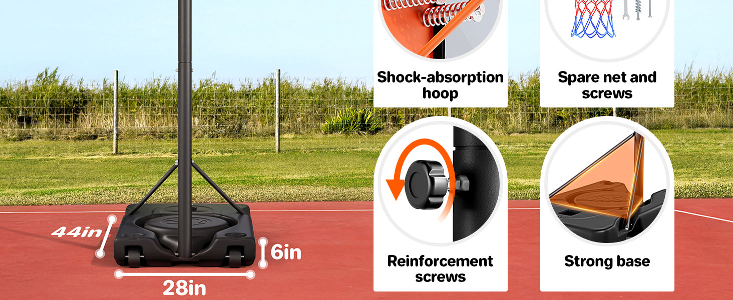 Yohood Outdoor  Basketball Hoop M021A-3