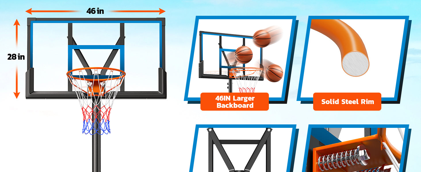Yohood Basketball Hoop LX-026-2