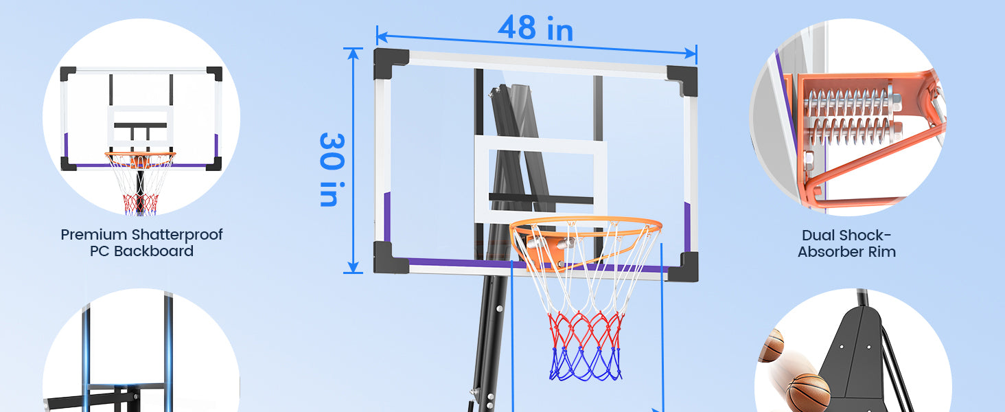 Yohood Basketball Hoop LX-024L