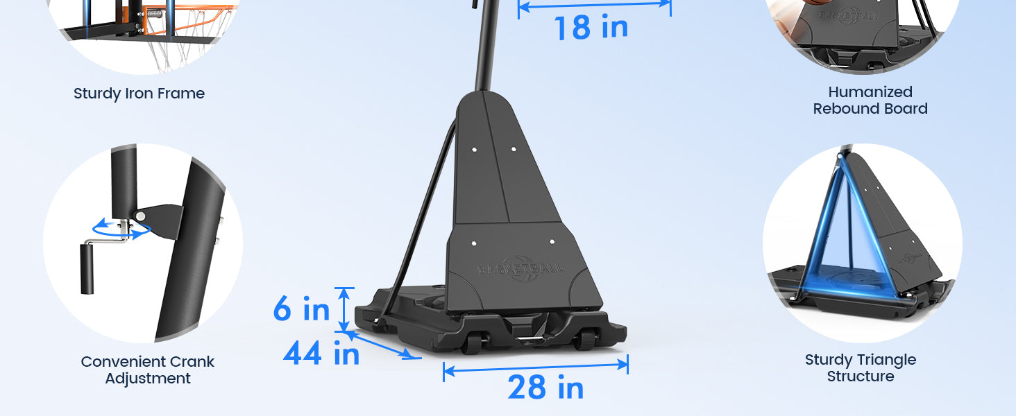 Yohood Basketball Hoop LX-024L