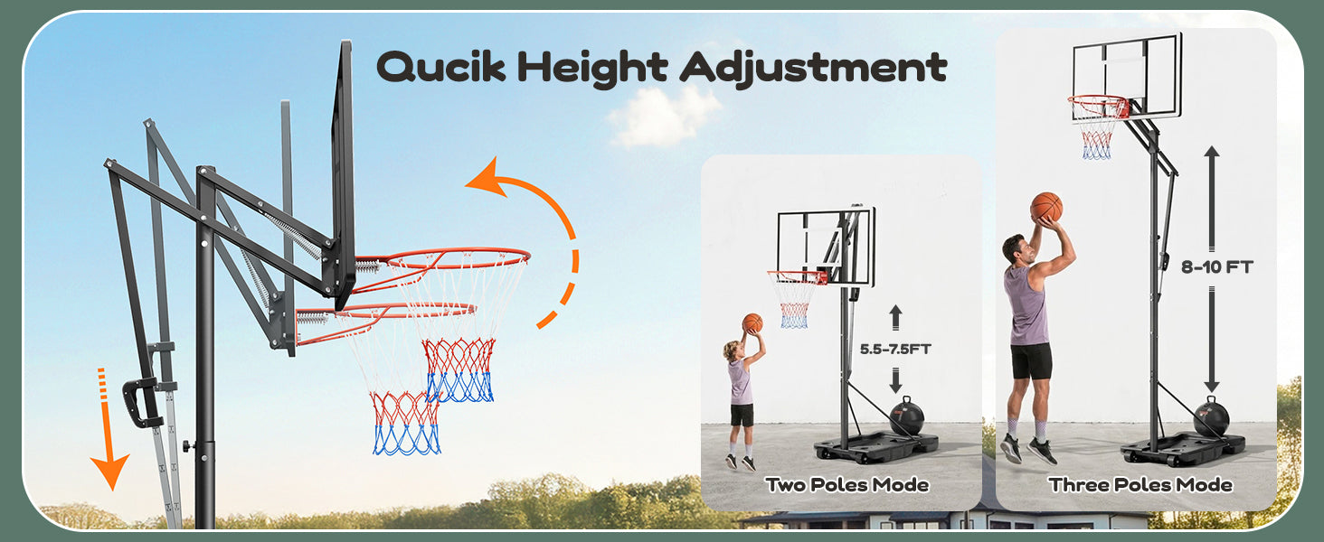 Yohood Outdoor Basketball Hoop X038-18ZL